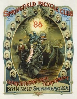Springfield cycling club 1886 poster