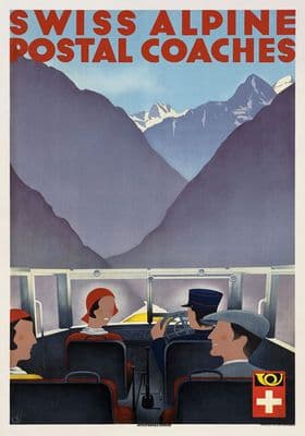 Swiss Alpine Postal Coaches, Switzerland