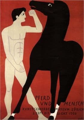 Swiss art exhibition - Horse and Man Exhibit (1956)