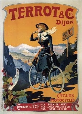 Terrot & Co bicycle advertisement poster