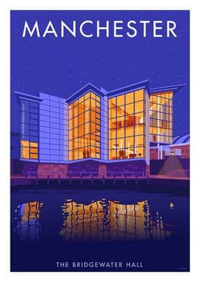 The Bridgewater Mall, Manchester , Vintage Inspired  poster by  Stephen Millership