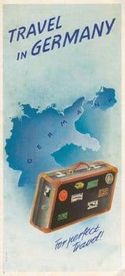 Travel in Germany, German railway poster - 1938