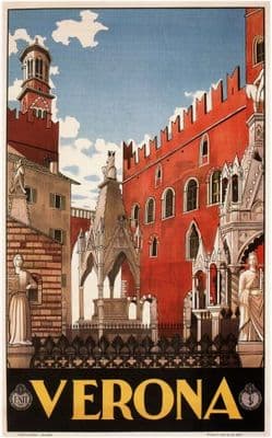 Poster Vintage Abruzzo Anni '20, Replica, Stile Viaggio Italiano, Dimensioni 16x24 - Foto 3