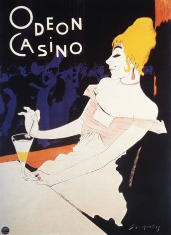 Vintage advertisment psoter - Odeon casino