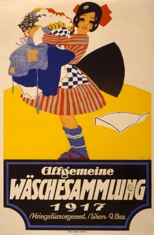 Vintage Allgemeine Waschesammlung Advertising Poster.