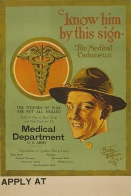 Vintage American Medical Recruitment Poster