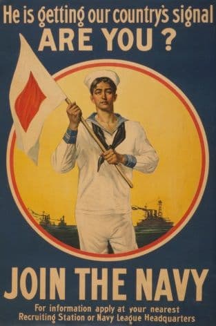 Vintage American Navy Recruitment Poster