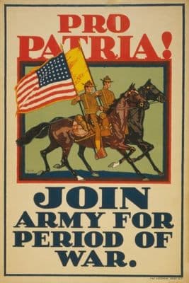 Vintage American World War Recruiting Poster