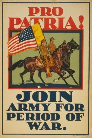 Vintage American World War Recruiting Poster