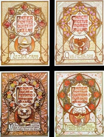 Vintage art deco - four way split poster