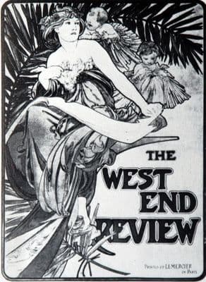 Vintage Art Deco Movie Poster 'The West End Review'