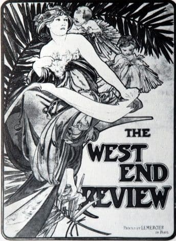 Vintage Art Deco Movie Poster 'The West End Review'