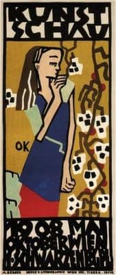 Vintage Austrian poster - Kunst Schau (art exhibition) 1908