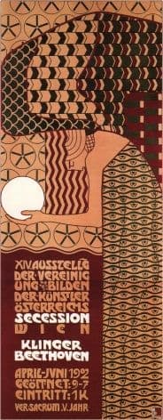 Vintage Austrian poster - Vienna secession exhibition 1902