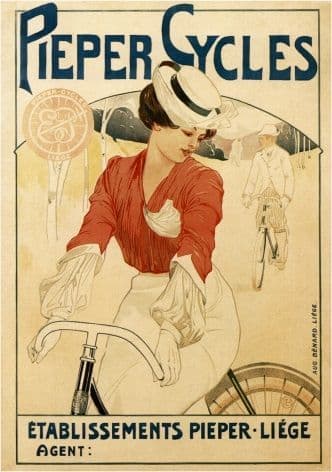 Vintage bicycle advertisment - Pieper Cycles
