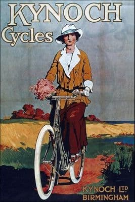 Vintage British cycling poster - Kynoch cycles