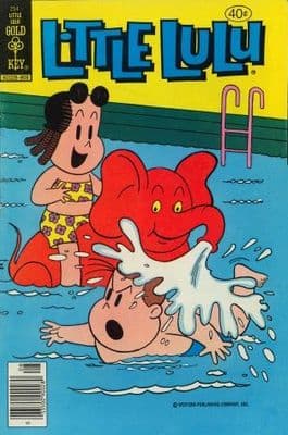 Vintage Children's book cover poster - Little Lulu