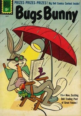 Vintage Children's magazine cover- Bugs Bunny, July