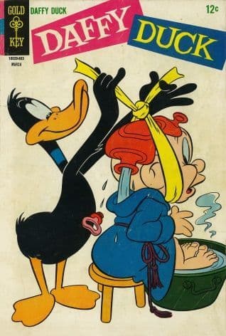Vintage Children's magazine cover - Daffy Duck