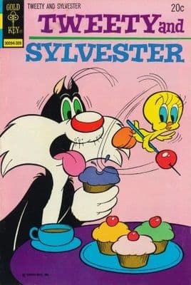 Vintage Children's magazine cover poster - Tweety and Sylvester