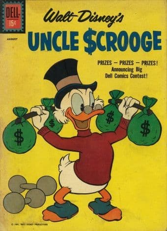 Vintage Children's magazine cover poster - Uncle Scrooge