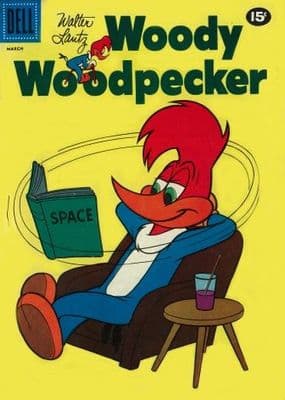 Vintage Children's magazine cover poster - Woody Woodpecker