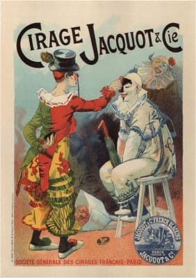 Vintage Cirage Jacquot & Cie French Advertising Poster.