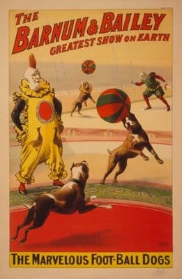 Vintage Circus Poster The Barnum & Bailey greatest show on earth 1900