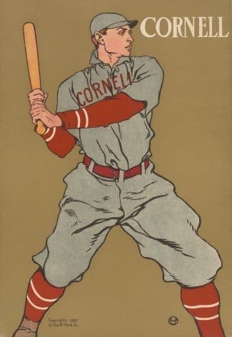 Vintage Cornell University Baseball Poster