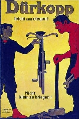 Vintage cycling poster advertisment - Durkopp