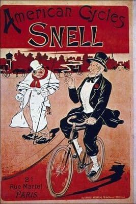 Vintage cycling poster - American cycles, Snell