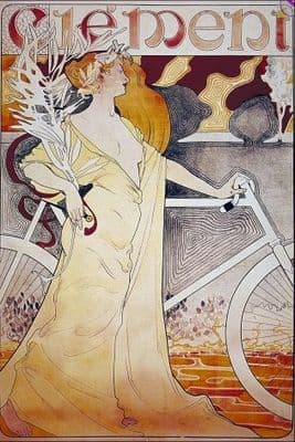 Vintage cycling poster - Clement cycles
