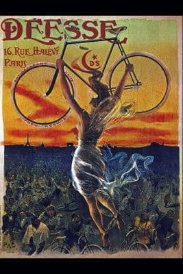 Vintage cycling poster - Deesse