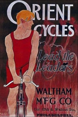 Vintage cycling poster - Orient cycles