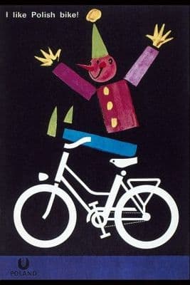 Vintage cycling poster - Polish bikes