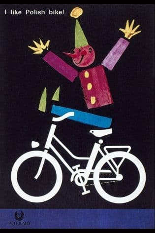Vintage cycling poster - Polish bikes