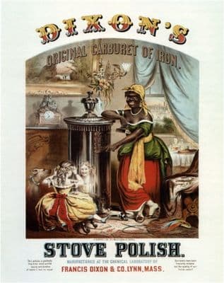 Vintage Dixon's Stove Polish Advertising Poster