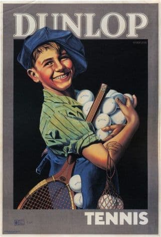 Vintage Dunlop Tennis Poster