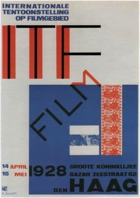 Vintage Dutch poster - Exhibition poster (1928)