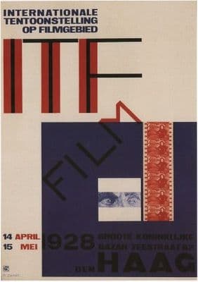 Vintage Dutch poster - International Exhbition of Cinema (1928)