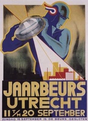 Vintage Dutch poster - Utrecht's Fair (1934)