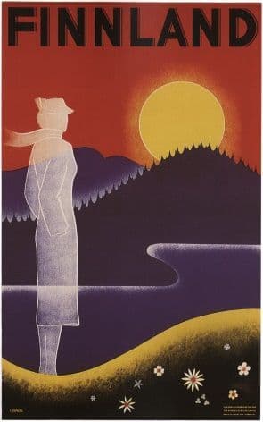 Vintage Finland travel poster - 1936