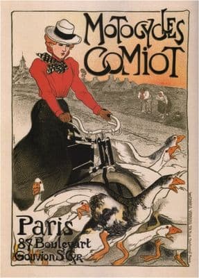 Vintage French advertisement - motocycles comiot Paris