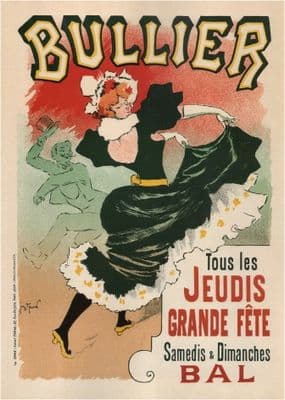 Vintage French advertising poster - BULLIER