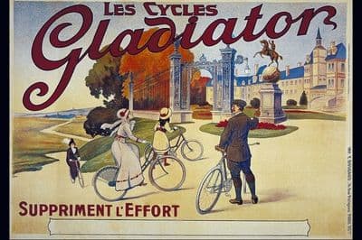 Vintage French advertising poster - Les Cycles Galdiator