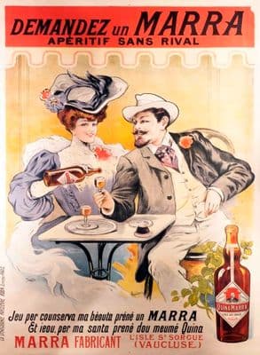 Vintage French alcohol advertisement