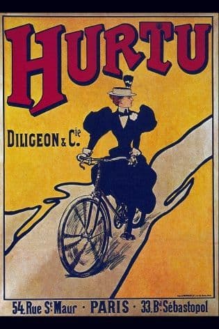 Vintage French cycling advertisement - Hurtu cycles