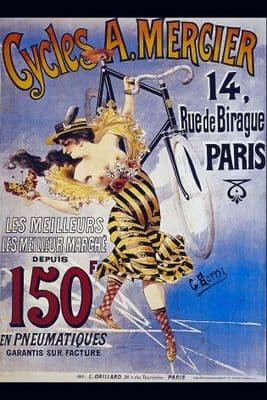 Vintage French cycling poster - A.Mercier cycles