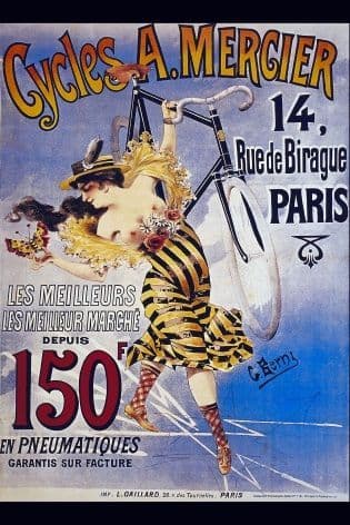 Vintage French cycling poster - A.Mercier cycles
