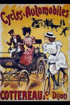 Vintage French cycling poster - Cottereau & Co Dijon